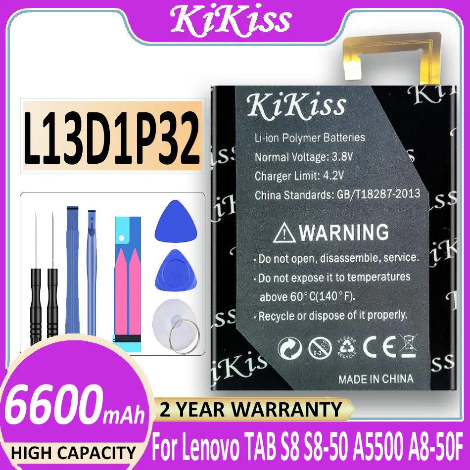 

Battery L13D1P32 For Lenovo Lepad 8 Inch A8-50 A5500 S8-50 Tab 3 Tab3 TB3-850F TB3-850M Batterie 6600mAh Bateria + Free Tools