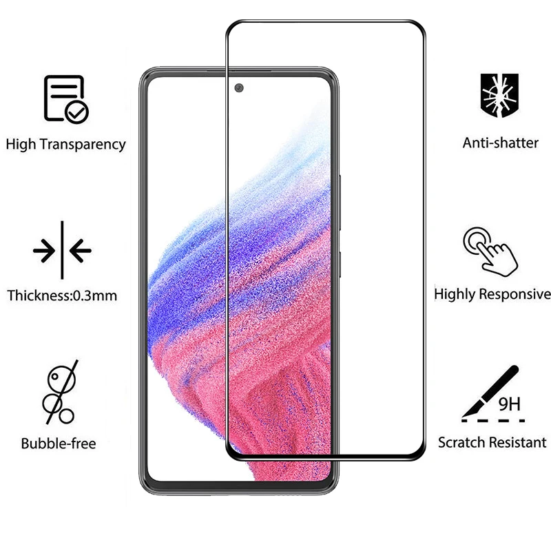 samsung a54 Accesorios Samsung A53 glass for Samsung Galaxy A 54 screen protector Galaxy A34 a52s A53 4G mica samsung a52 lamina