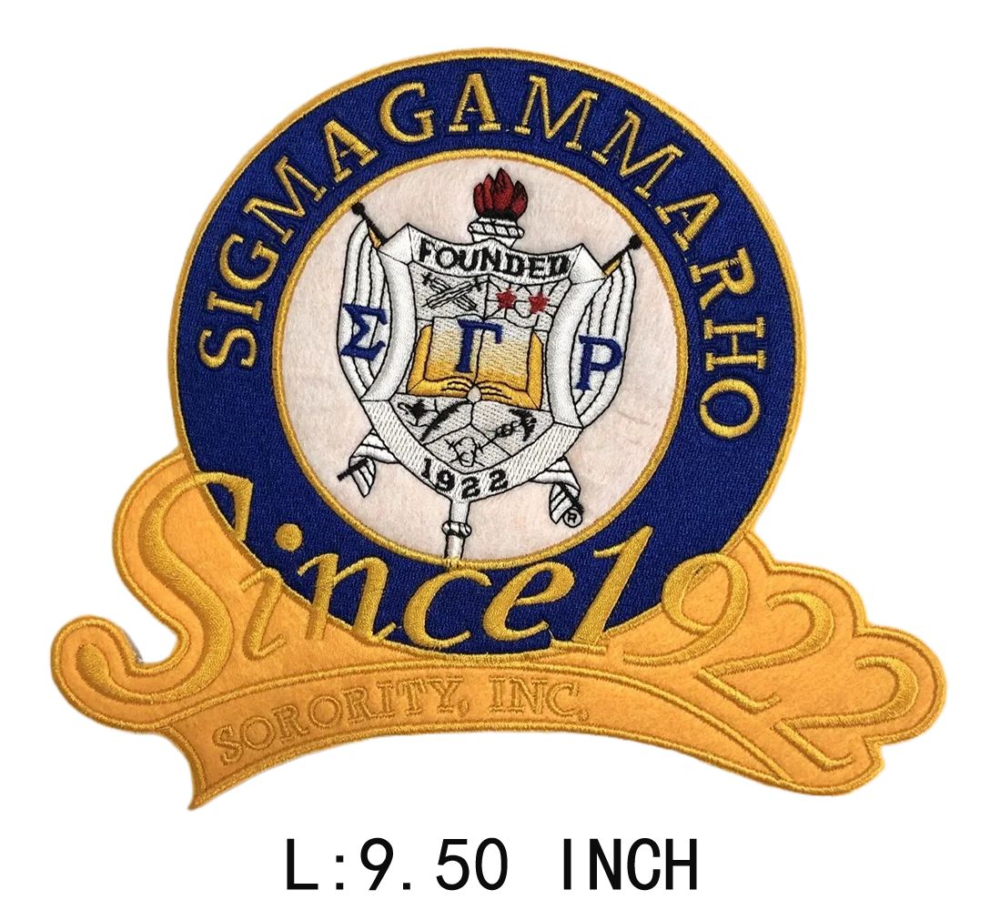 Нашивки из синели для одежды и сумок нашивка с утюгом буква &quotSigma Gamma Rho&quot