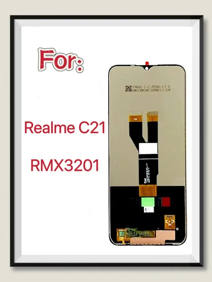 Оригинальный 6 5-дюймовый ЖК-дисплей Realme C21 дигитайзер сенсорного экрана в сборе