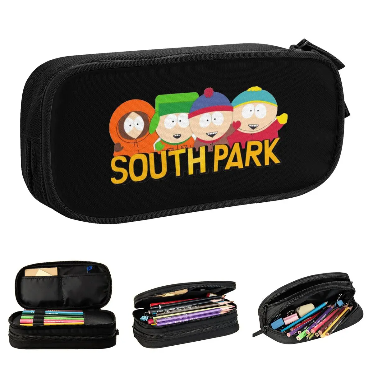 

Creative Southpark Cartoon Anime Pencil Cases Pencil Pouch Pen for Girls Boys Big Capacity Bag Students School Zipper Stationery