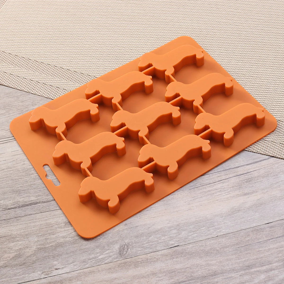 

Dachshund Dog Shaped Silicone Ice Cube Molds and Tray
