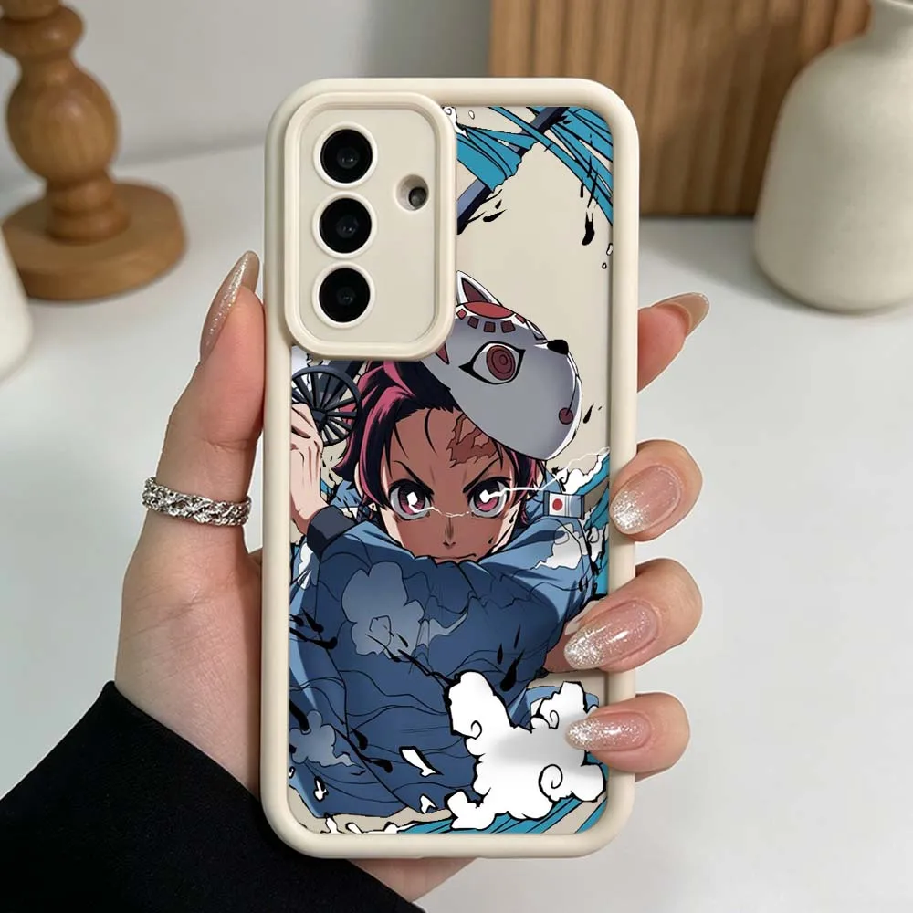 Фото Чехол для телефона Demon Slayer Kimetsu no Yaiba для Samsung Galaxy A71 A57 A56 A55 A54 A53 A52s A17 A16 A06, силиконовый чехол с рисунком Eye Ladder №4