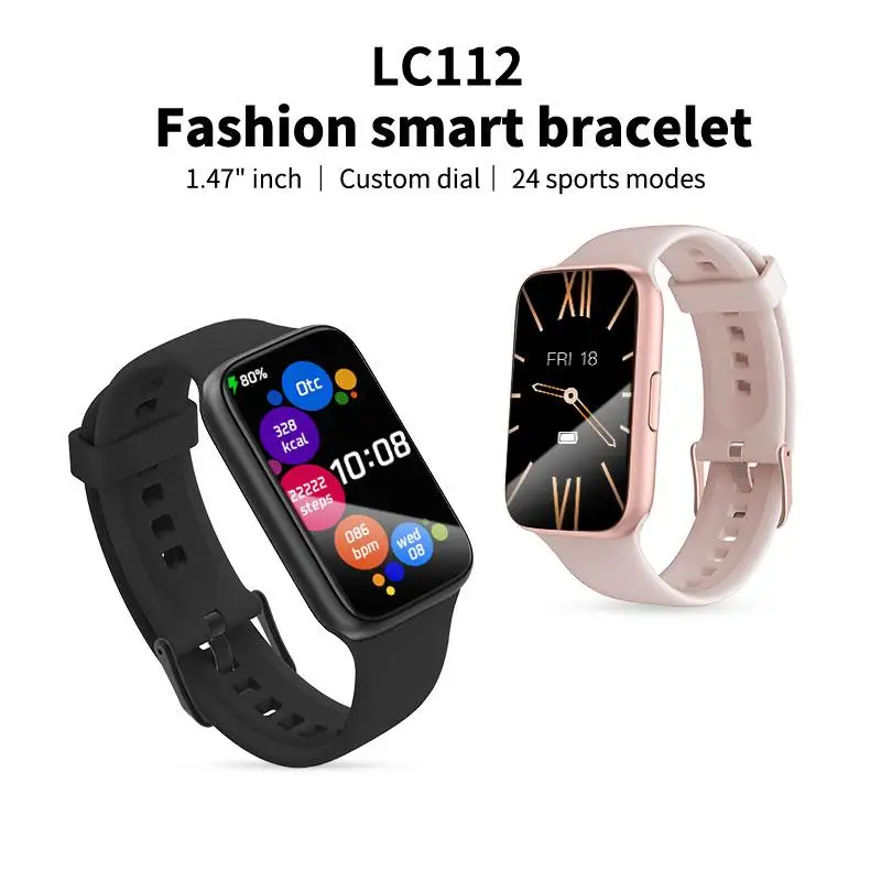 

LC112 Intelligent Watch High Quality Information Push Heart Rate Alarm Pedometer Waterproof Sports Bracelet Smart Watch