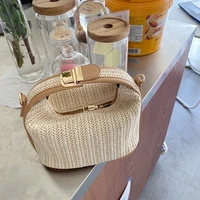 weave tote bag for women clutch handbag luxury shoulder bag ladies summer casual purse straw bag crossbody bags satchels
