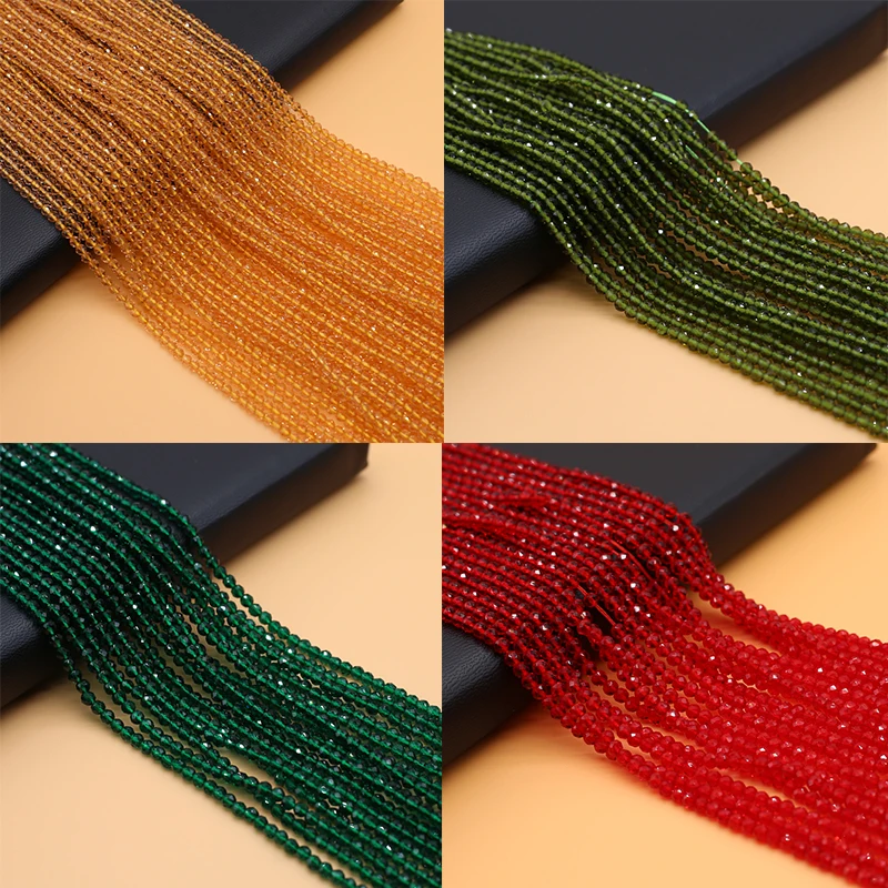 

Natural Stone Beads Small Faceted Loose Spinel Bead for Jewelry Making Diy Women Trendy Bracelet Necklace Accessories 14inch