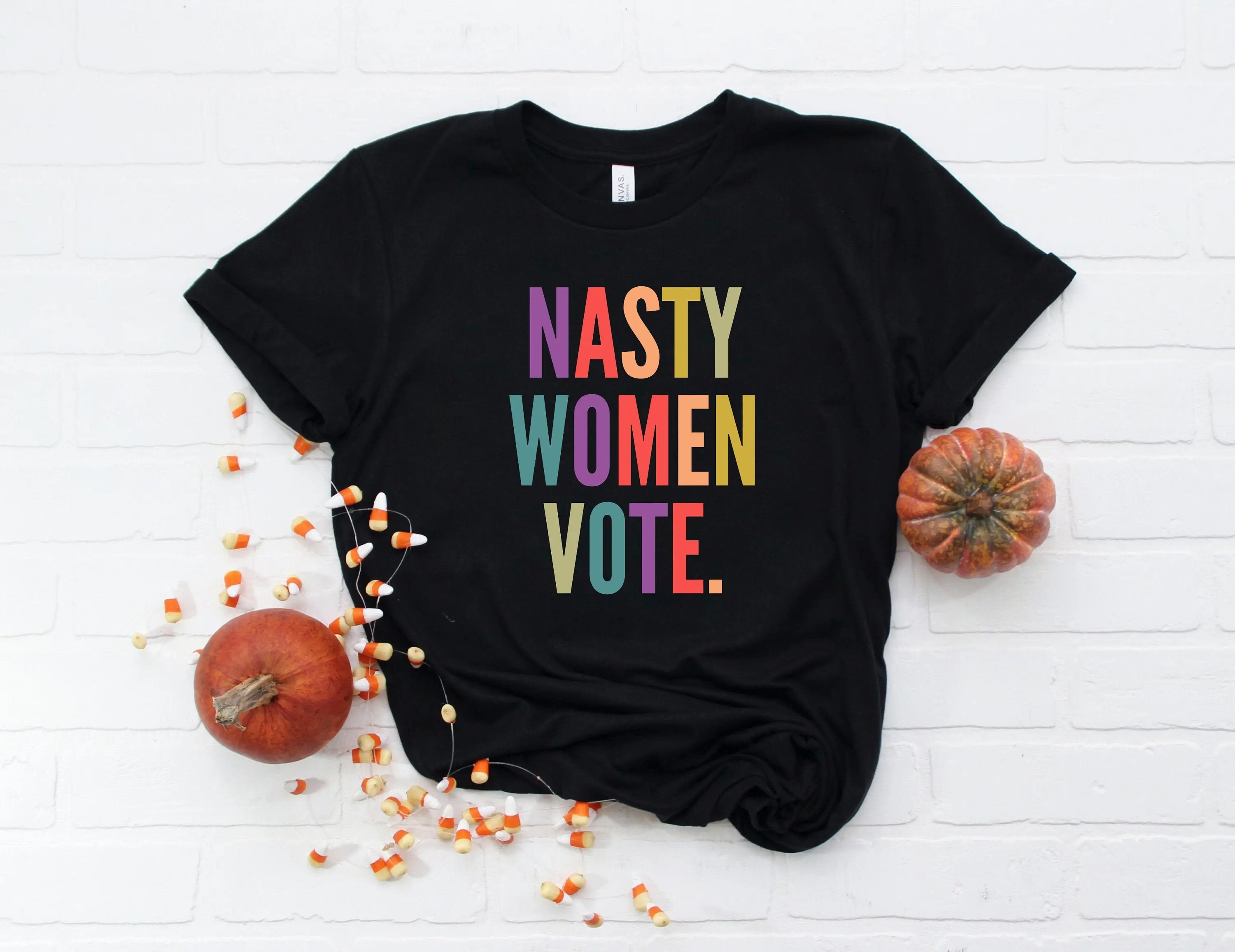 Женская футболка Nasty Vote 2020 феминистская с надписью Истодон политическая