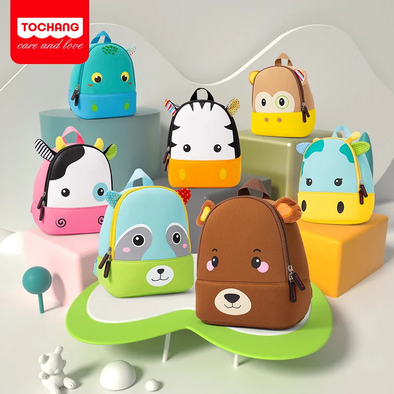 Baby Backpacks 2-7yrs 2022 3D Cartoon Animal Cute Children's School Bag Kindergarten Girls Boys Backpack Snack Toy Storage Bag