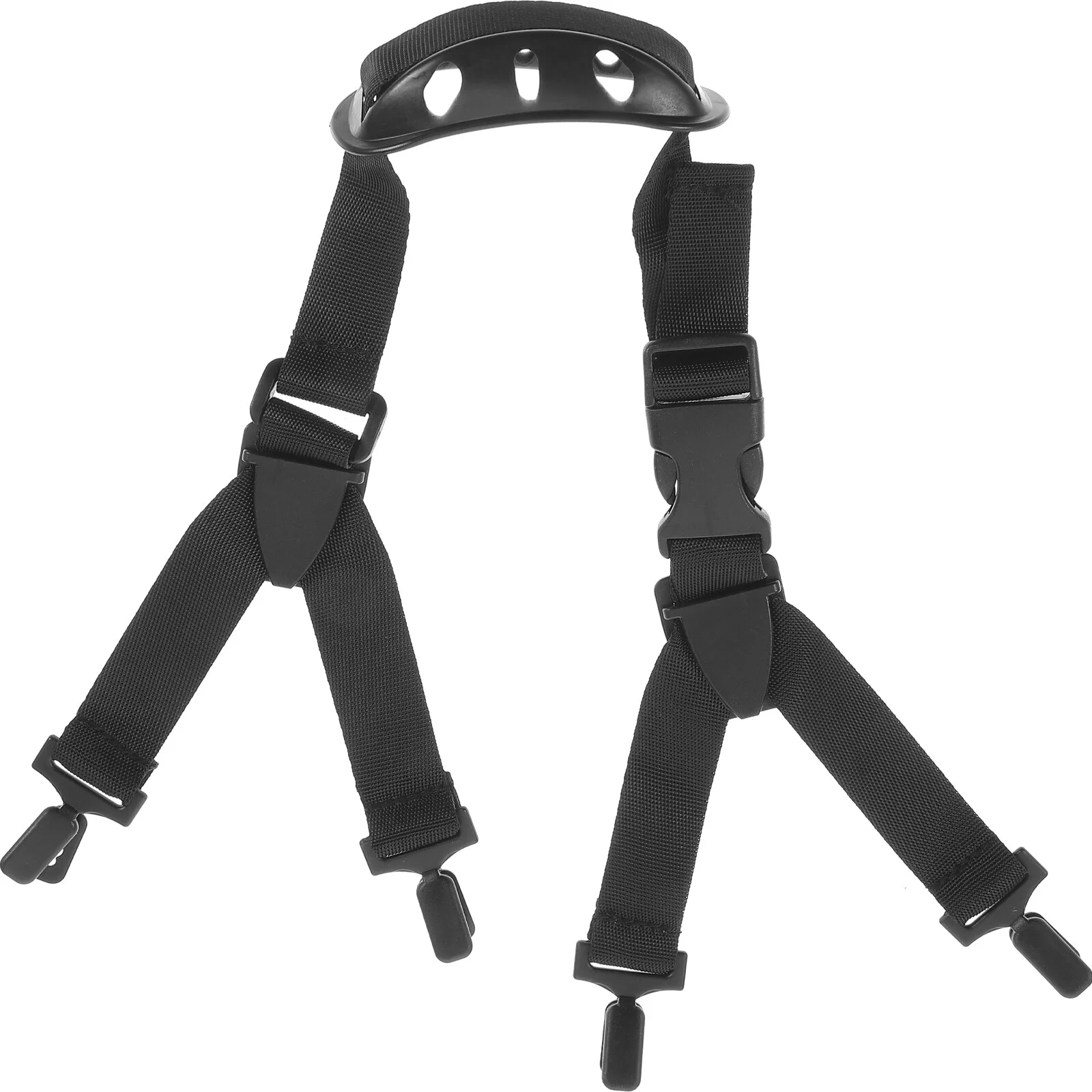 

Football Light Weight Adjustable High Strength Safety Mandibular Fabric Strap(Black and Chin Rest Black or White for