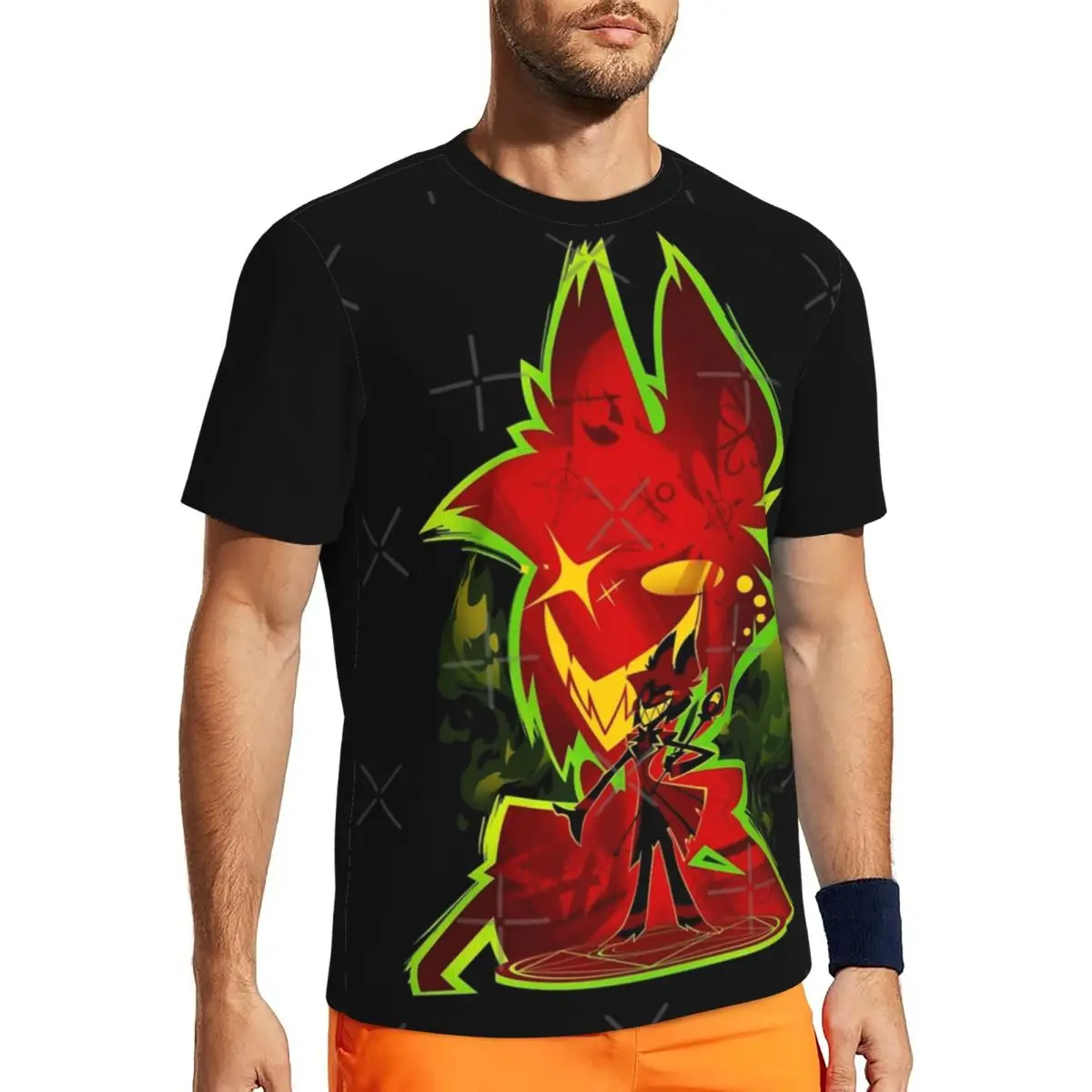 Мужская классическая свободная Удобная футболка с коротким рукавом из сетчатой