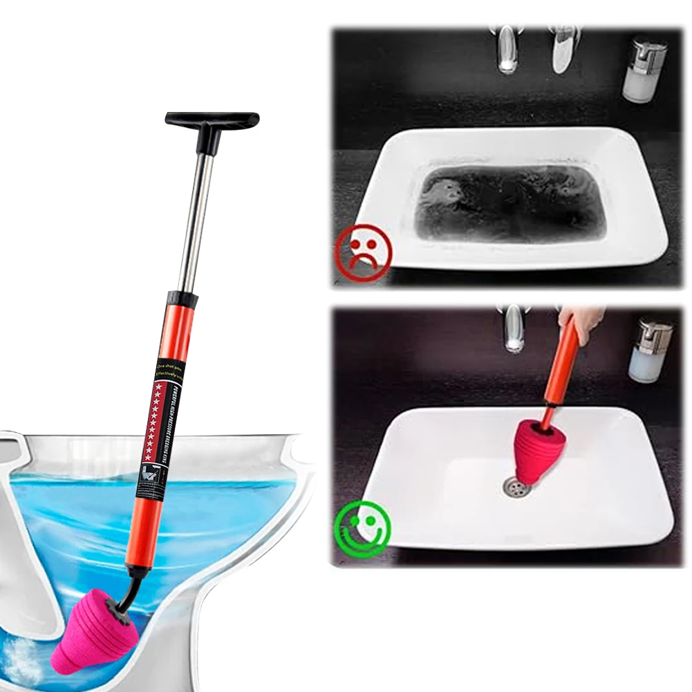 Плунжер для туалетной трубы многоразовый плунжер выемки канализации