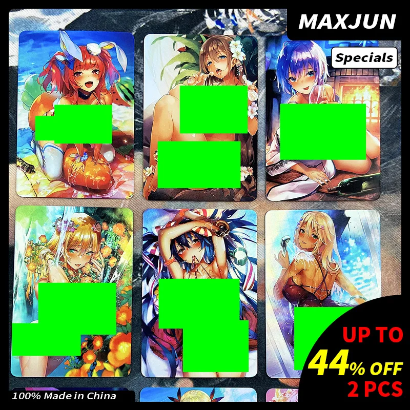 

ACG Cards 9Pcs Anime Sexy Beauty Kawaii Magazine Cover Collection Flash Card Happy Days Cartoon Game Card Gift Toys Big Tits
