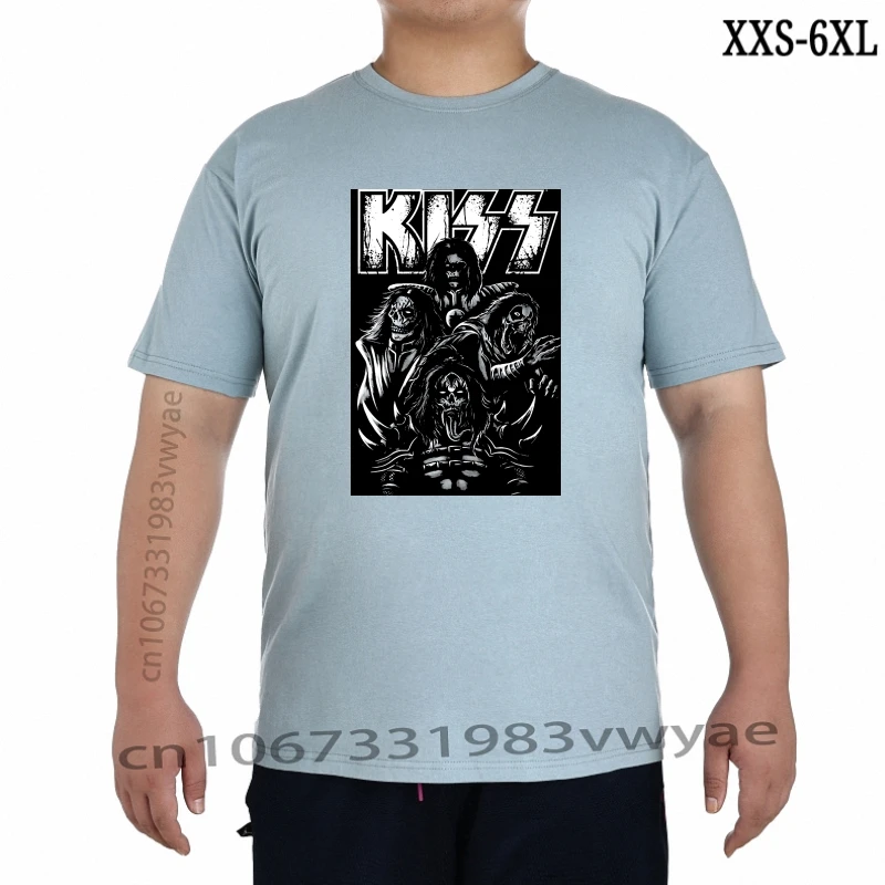 

KISS Men Skull Tshirt Black Rockabilia XXS-6XL