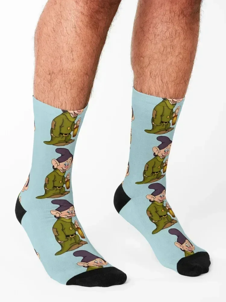 Dopey Lantern Fitted Scoop Socks Носки для гольфа на Хэллоуин мужчин и женщин