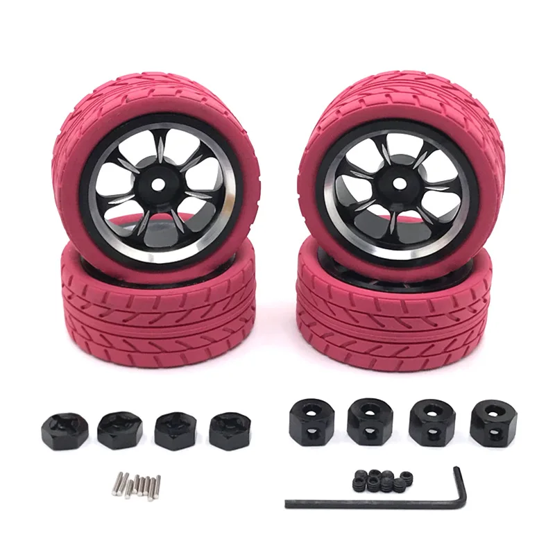 

WLtoys WPL MN Model LC 1/18 1/16 1/14 1/12 RC Car Universal Modified Metal Wheel Tires, Cool Multi-color Tire Skin Upgrade Parts