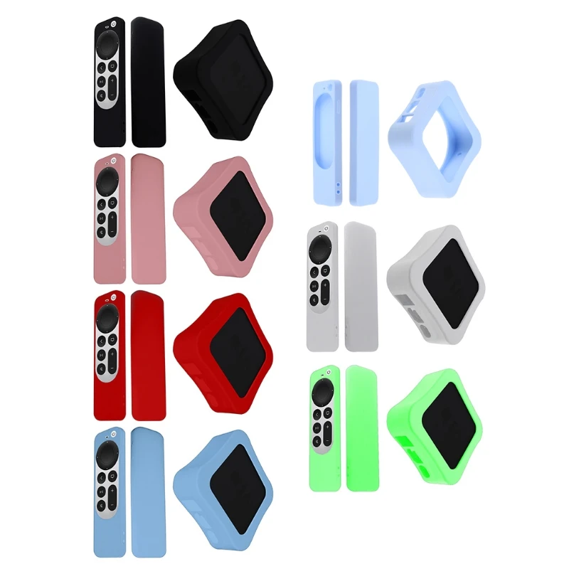 

Silicone Silky-Soft Protective for CASE for -Apple TV 4K Siri Remote Control