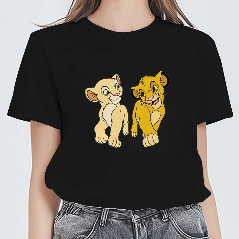 

New Hakuna Matata Cute Women T Shirt Harajuku 90s Ullzang The Lion King T-shirt Cartoon Tshirt Graphic Printed T-shirts Man 2022