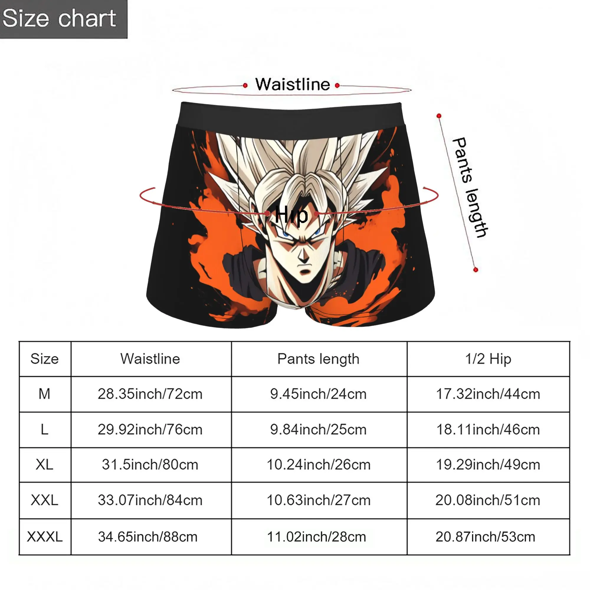 Дизайн, вдохновленный аниме «Легендарный боец», трусы Bandai DRAGON BALL, мужские трусики, мужское нижнее белье, вентилируемые шорты, боксеры (art.: 3920da00bb472) - 3920da00bb472
