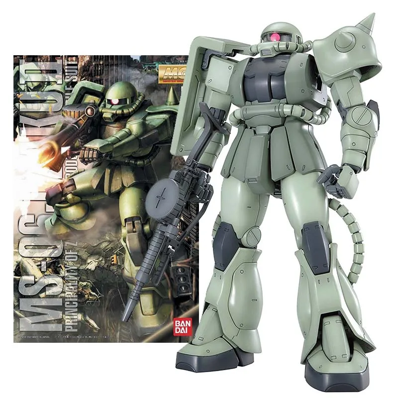 

Bandai оригинальный набор модели Gundam аниме фигурка MG 1/100 MS-06J ZAKU 2 Коллекция Gunpla аниме экшн-Фигурки игрушки Бесплатная доставка