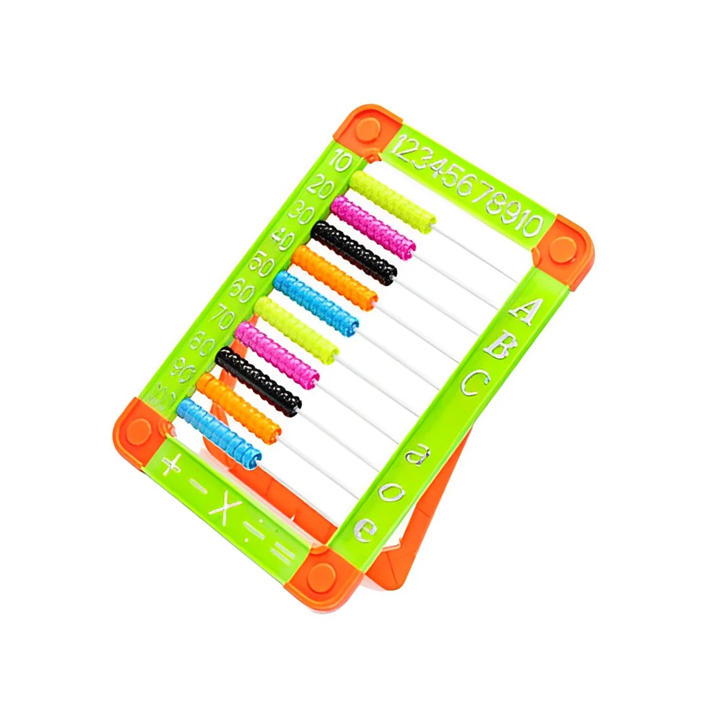 

Цвет случайный 10 рядов дети Abacus детский сад дневной уход многоразовый детский математический инструмент для раннего обучения