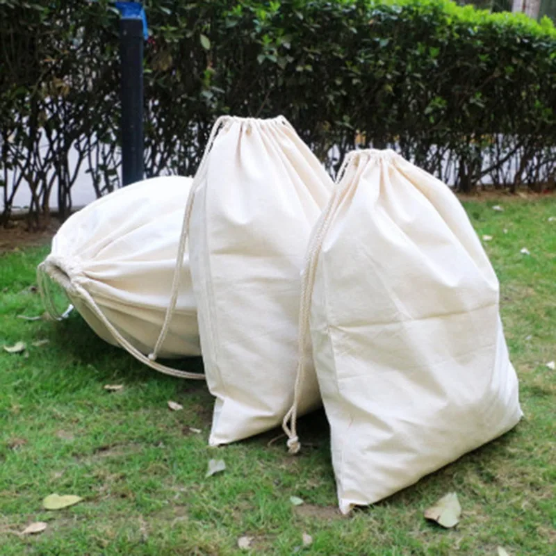 

Multi Size Reusable Cotton Drawstring Gift Bags Jewelry Packaging Bags Wedding Party Decoration Drawable Bag Gift Pouch