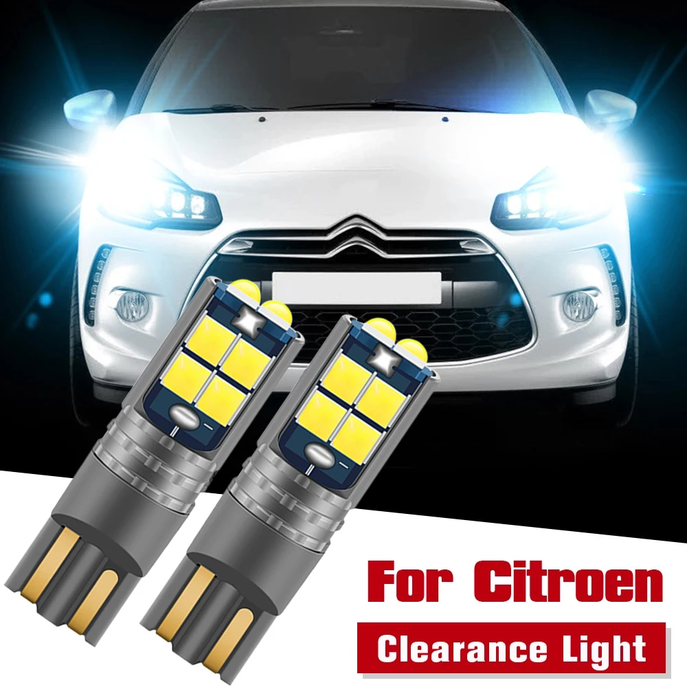 

2pcs LED Clearance Light Parking Bulb Lamp W5W T10 194 5W5 Canbus For Citroen Berlingo C1 C2 C3 Picasso C5 C6 C8 C4 Aircross DS3