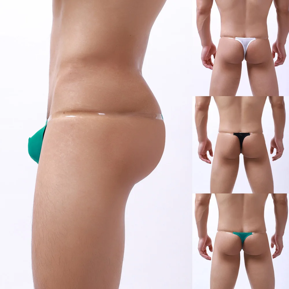 

Mens See-Through Sexy Panties Thongs G-string Low Waist Briefs Pouch Underpants Invisible Belt Underwear Sensual Lingerie