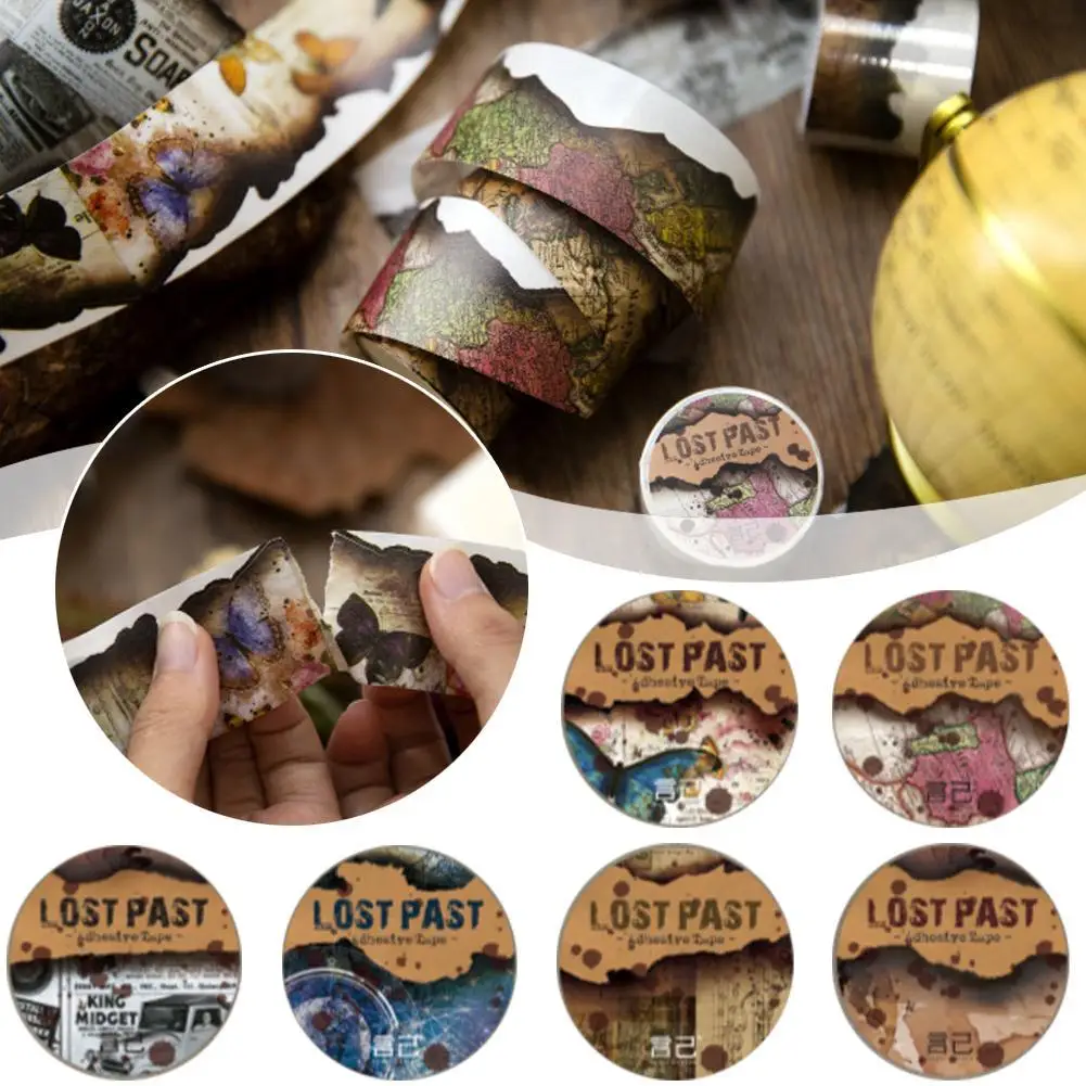 

Оригинальная Маскировочная лента Yoofun 3,5x200 см, винтажная Васи-лента с горелой каймой для журнала, скрапбукинга, букв, карт, рамок, «сделай сам»