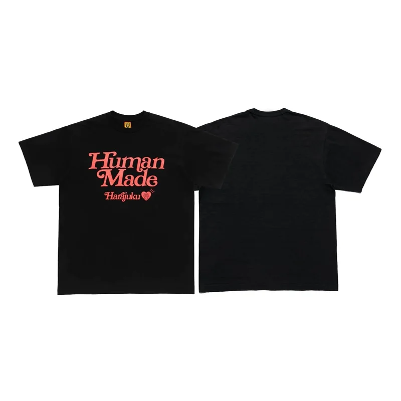 

Human Made T-Shirt Girls Don't Cry Men Women 1:1 High Quality English Alphabet Graphic
