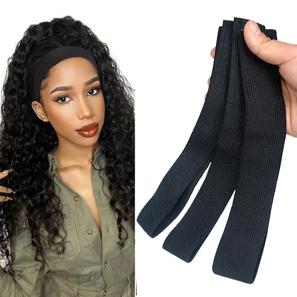 

Stylish Hair Grip Wide Professional Solid Color Anti Fall Wig Fixed Band Wig Band Wig Band