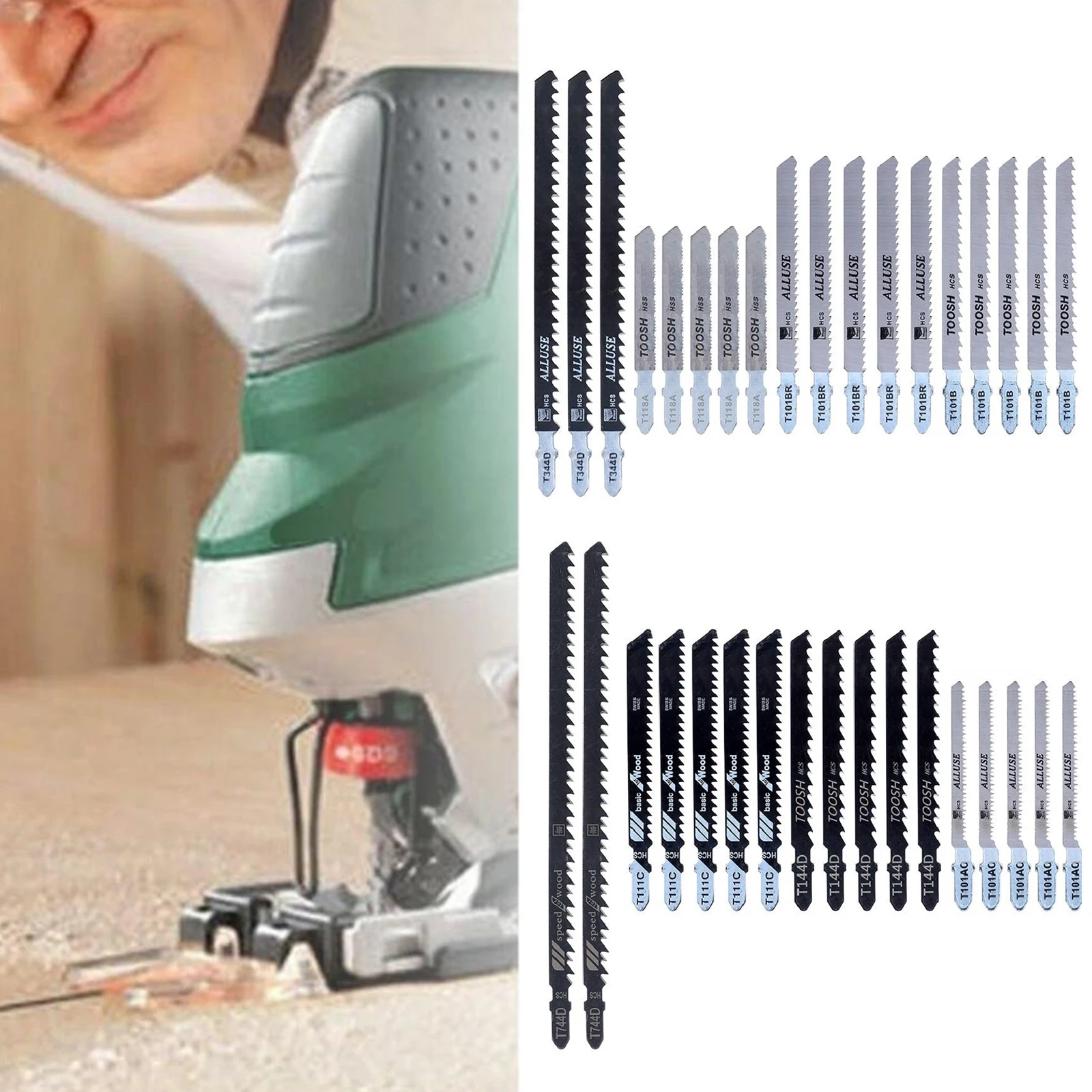 Набор ножей для деревообработки комплект из 35 смешанных Т-образных нержавеющей