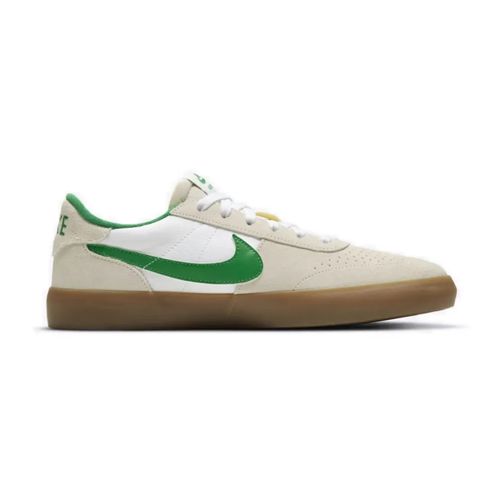 Фото Кеды Nike SB Heritage Vulc Versatile низкие унисекс, бежево-зеленые CD5010-101 №3