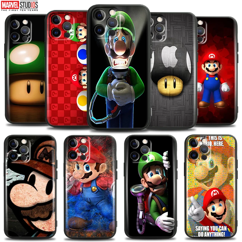 

Cartoon Super Mario Bros For Apple iPhone 13 12 11 Pro 12 13 Mini X XR XS Max SE 6 6S 7 8 Plus Phone Case TPU Silicone Cover