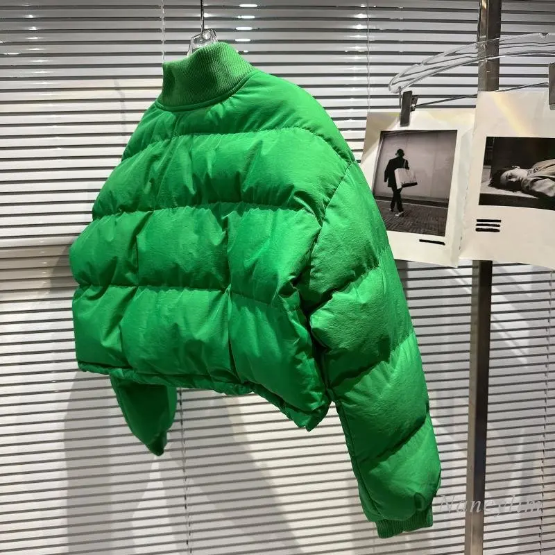 winter short parka women 2022 New Thread Collar Warm Bread Coat Cotton Coats Cotton-Padded Jacket femme streetwear