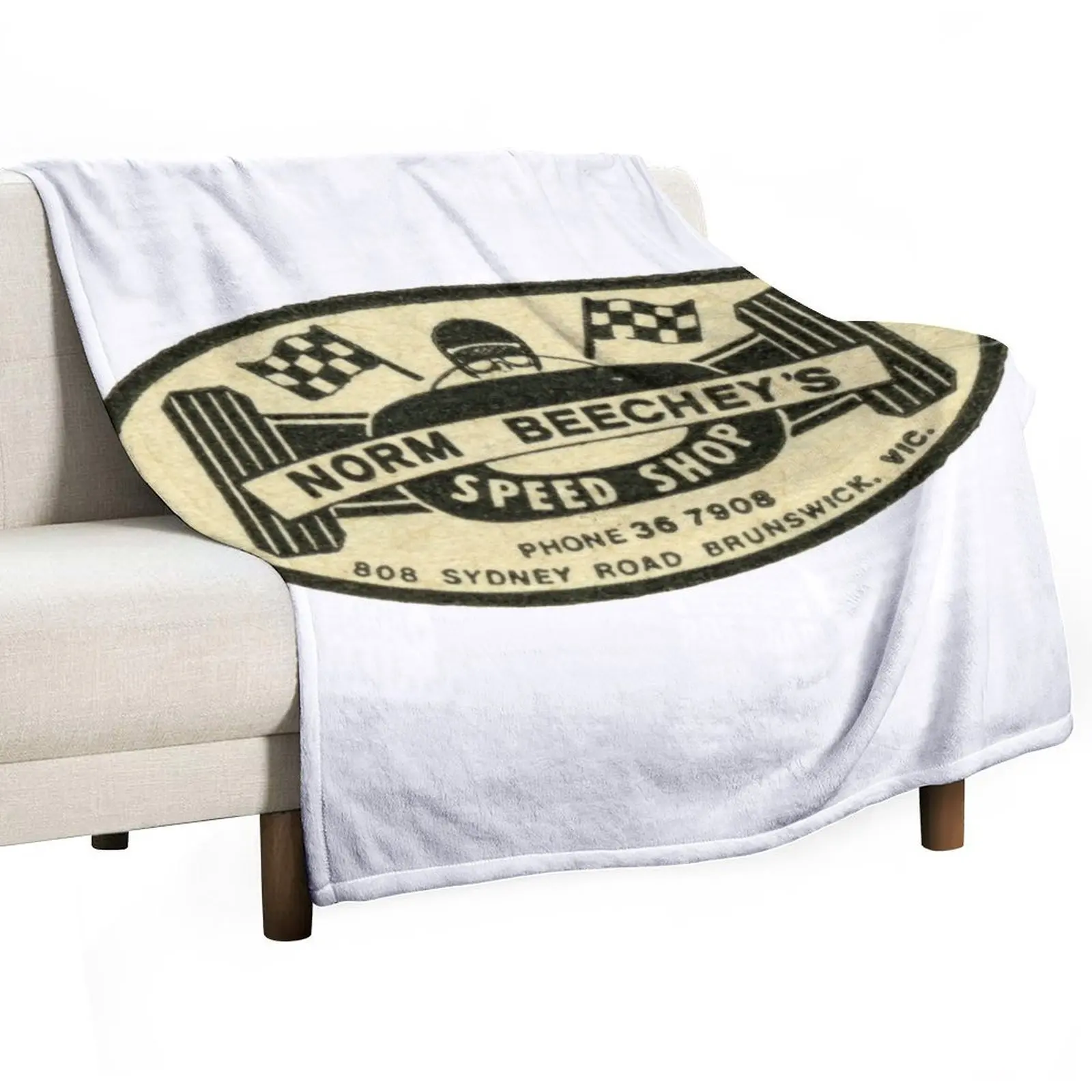 Stormin' Norm Beecheys Speed Shop Австралийское одеяло мягкое винтажное тепловое для