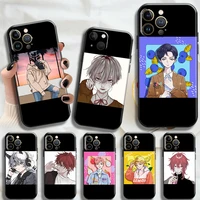 anime comic boy grils phone case for aple iiphone 13 pro max 12 11 x xs xr cartoon phone soft cover fashion 2022 couple gift