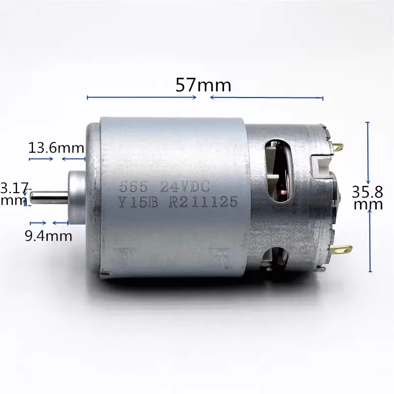 23000rpm RS-555-5522/75 DC6V 24V высокоскоростной двигатель с высоким крутящим моментом