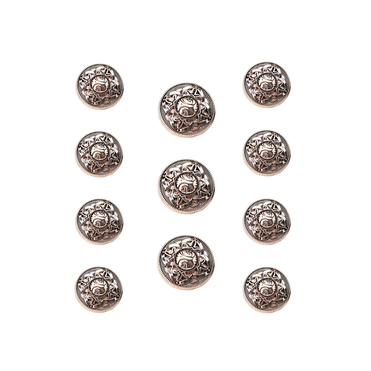 

1 комплект, набор пустотелых круглых металлических пуговиц Для блейзера, куртки, пальто