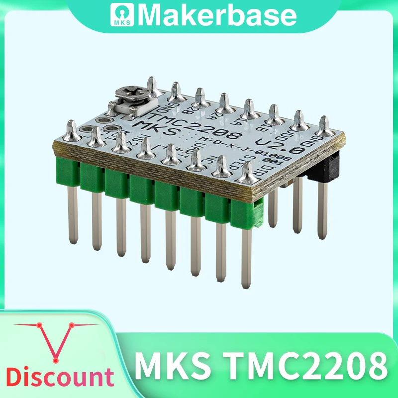 Makerbase MKS TMC2208 2208  Stepper Motor Driver StepStick  3D printer parts ultra silent For SGen_L Gen_L Robin Nano