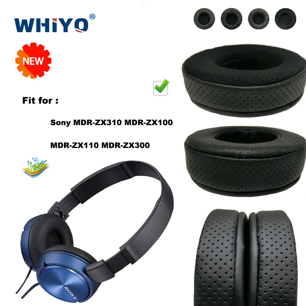 Новое обновление сменные амбушюры для Sony MDR-ZX310 MDR-ZX100 MDR-ZX110 MDR-ZX300 детали кожаная