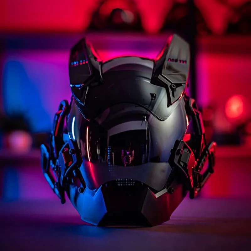 Кибер-Панк косплей Хеллбой репрессация маска Shinobi черные Самурайские войны