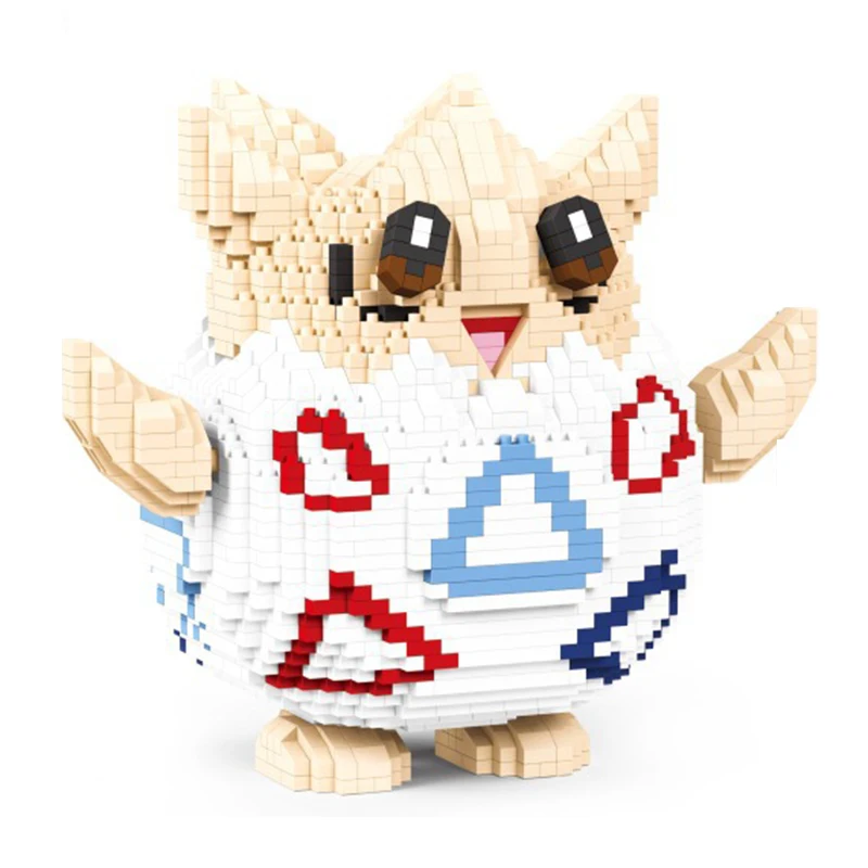 

2260pcs 7197A Pokemon Block Anime Figure Togepi Building Block Toys Micro Diamond Bricks Toys for Kids Original Box Present
