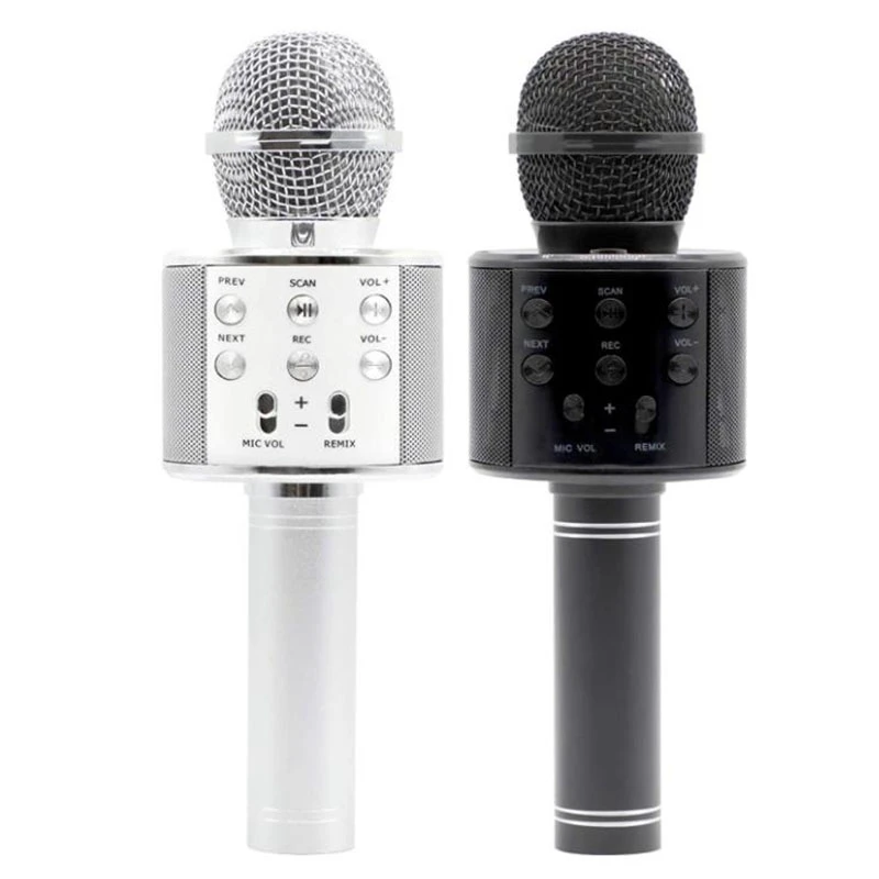 

Wireless Bluetooth Musical Microphone,Kid's 3 In 1 Handheld Portable Microphone,For Singing And Recording Party/Wedding