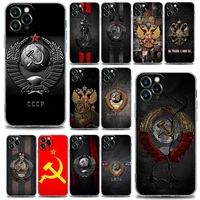 flag of the soviet union phone case for iphone 13 12 11 se 2022 x xr xs 8 7 6 6s pro mini max plus soft silicone case