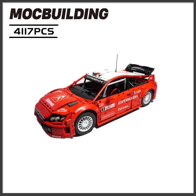 

High-Tech Super car Series Kid toys C4 WRC Monte Carlo Sports car MOC building blocks toys Car assembly model Christmas gift