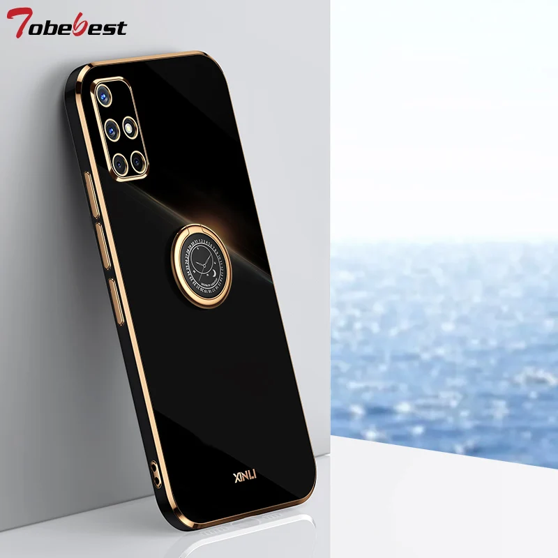 Чехол с кольцом на палец для Samsung Galaxy A51 A71 A11 A21S A31 A20 A30 A50 A10S A20S A02S A7 2018 силиконовый