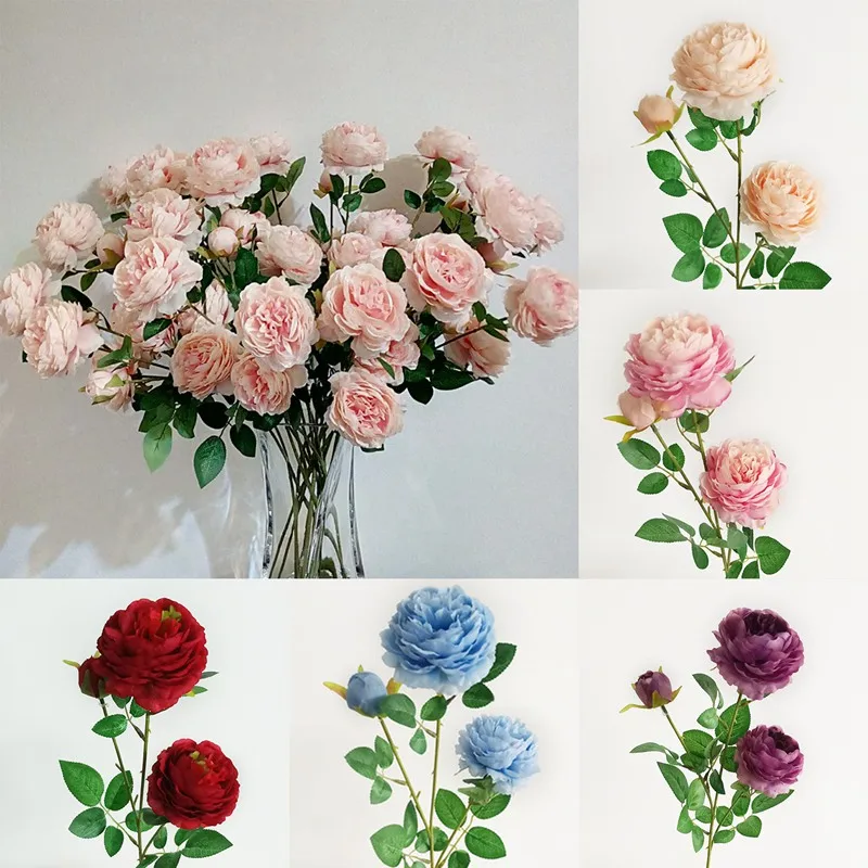

Искусственные цветы, искусственные цветы, пионы, искусственный букет невесты, осень, розы, цветы для свадьбы, домашнего декора, вечеринки, 3 г...