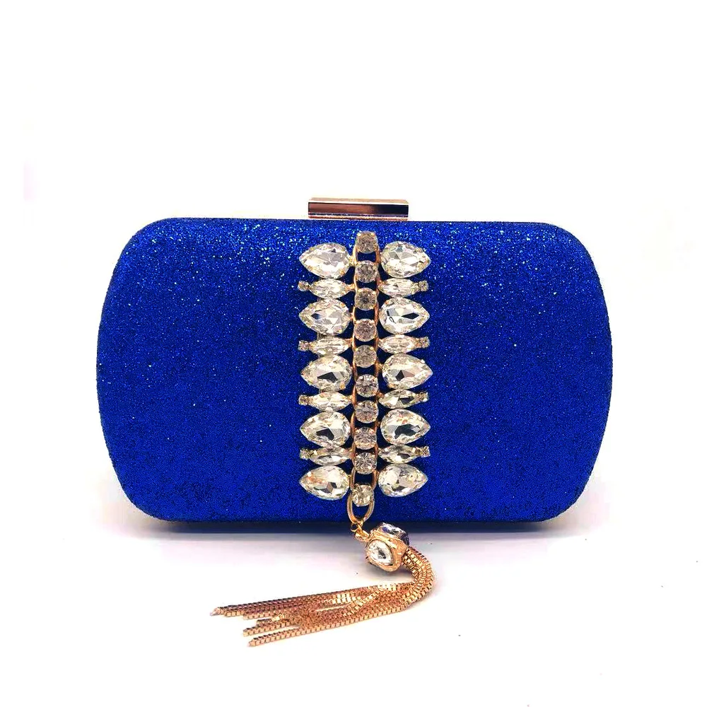 Новый стиль расшитая блестками вечерняя сумка с бахромой и цепочкой украшенная
