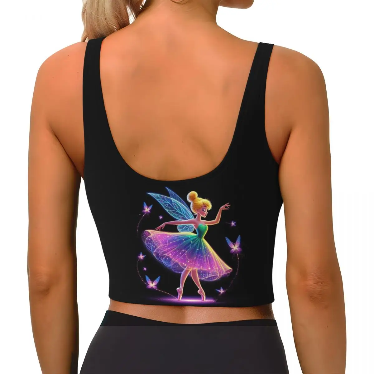 Индивидуальные спортивные бюстгальтеры Tinkerbell для танцев женские бесшовные