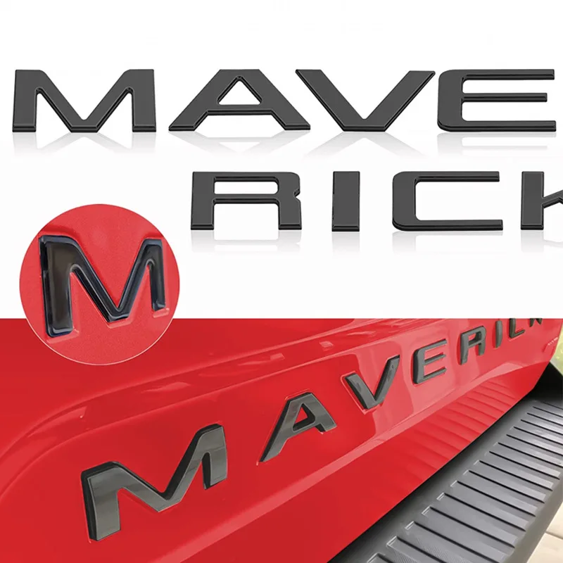 

Новинка, автомобильные 3D наклейки из АБС-пластика для заднего багажника, значок с буквами и логотипом, эмблема, стикеры для стайлинга, аксессуары для пикапа Ford Maverick Tremor